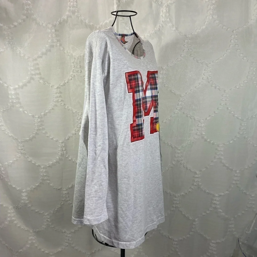 Vintage Mickey Mouse shirt with plaid letter - Picture 5 of 9